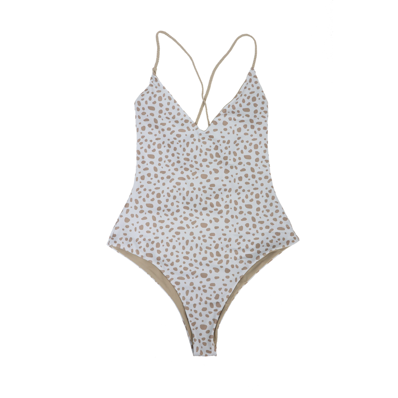 PORTO ONE PIECE - CHEETAH/SAND